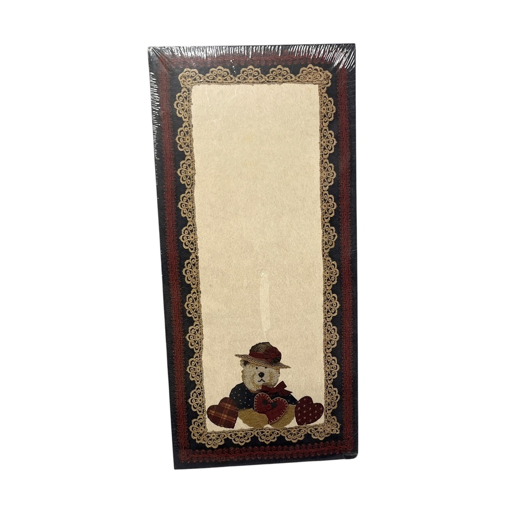 Main Street Press Teddy Bear List Pad Elizabeth King Brownd Cottagecore VTG 1996
